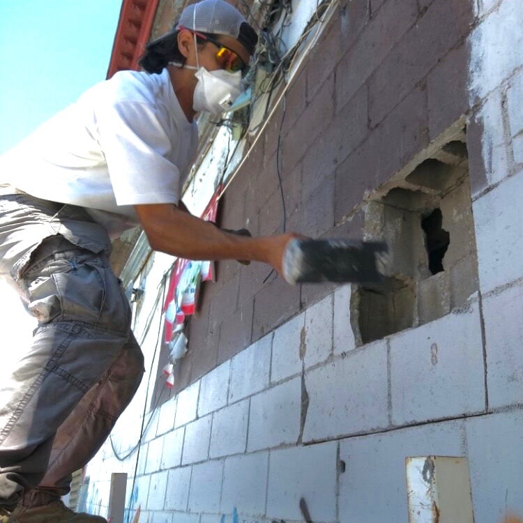 Wall knock out